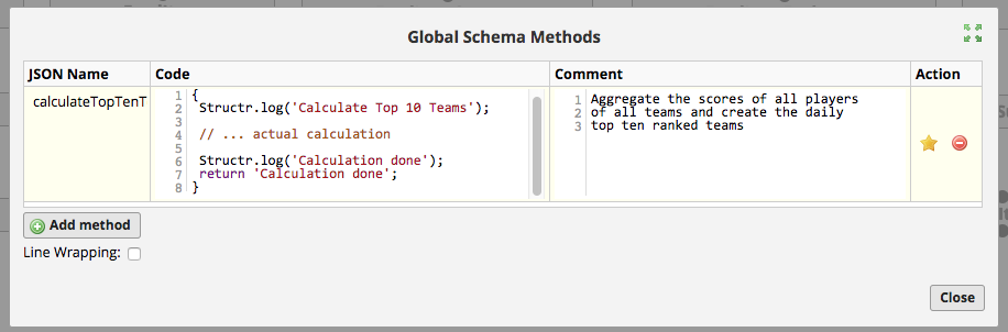 Schema editor UI 2